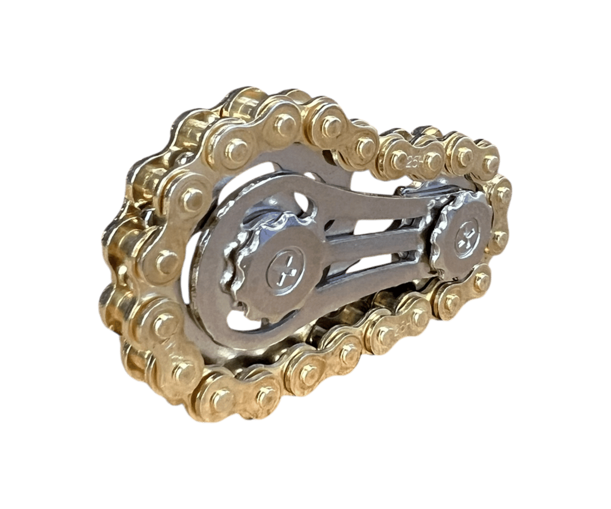 سبينر سلسلة معدنية مزدوجة لإزالة التوتر - 4