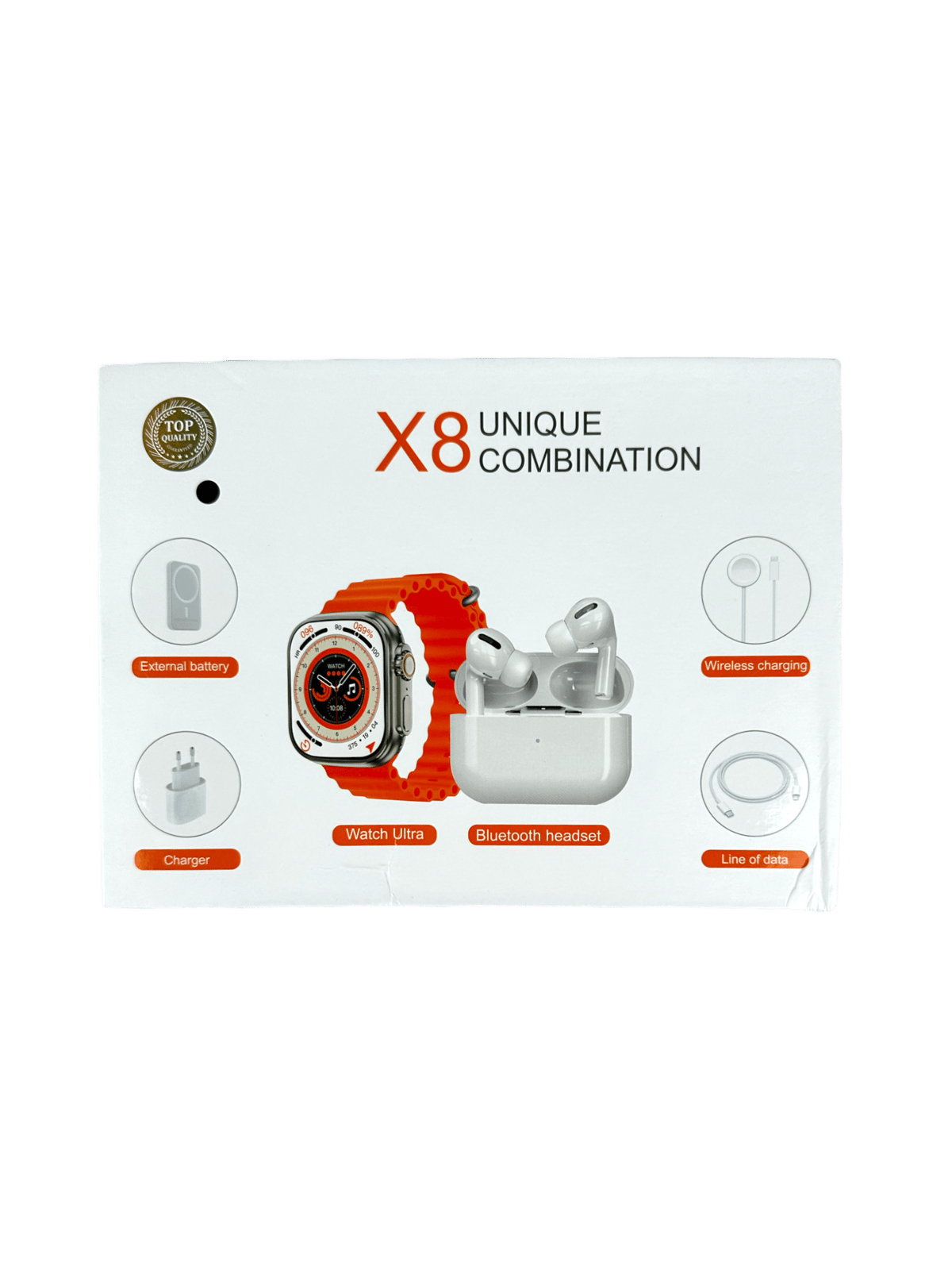 بوكس سماعات وساعة الترا X8 - 7
